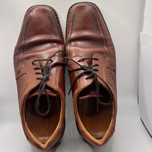Ecco Brown‎ Leather Shoes Oxford Lace Up Comfort Casual Size 43. US 10